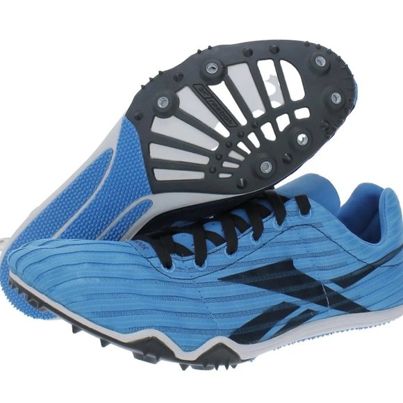 Reebok Mens London Distance Blue Track Shoes Running Shoe Athletic Shoes #9,12 - Picture 2 of 12